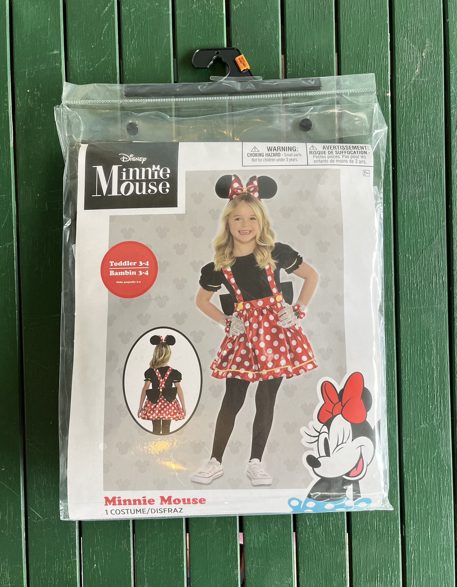 Brand new girl’s Minnie Mouse Halloween costume, size toddler 3-4