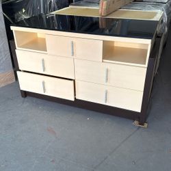 NEW DRESSER TV STAND WITH LOCK BOX SAFE FOR SAFETY STORAGE 