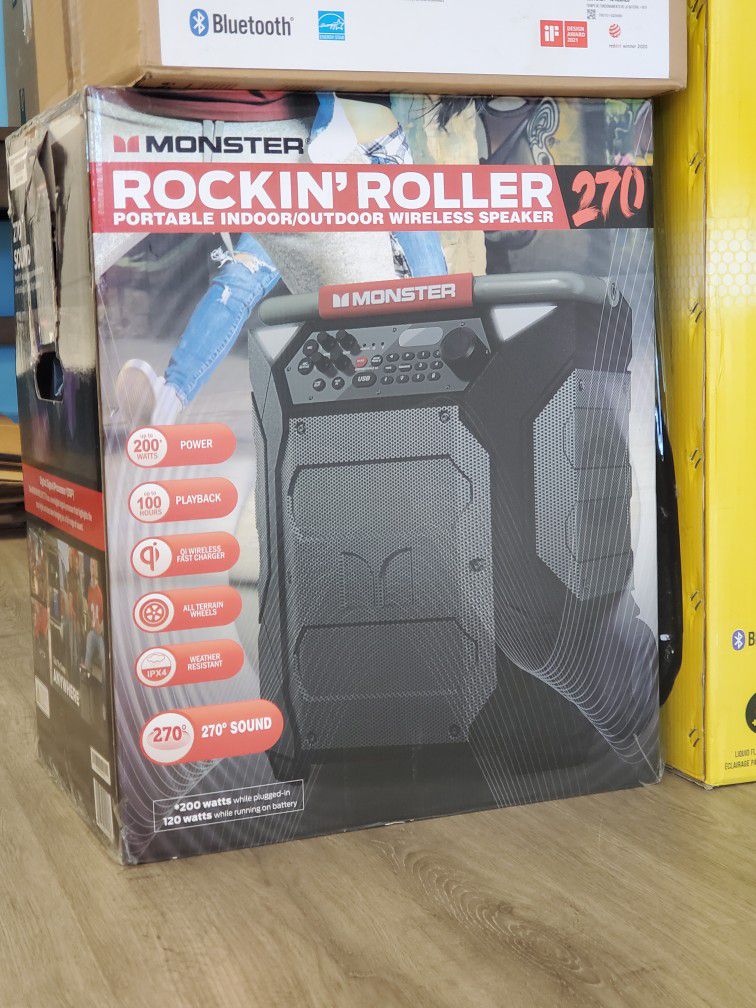 Monster Rocking Roller Speaker Brand New - $1 Today Only