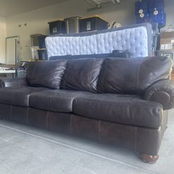 Leather couch
