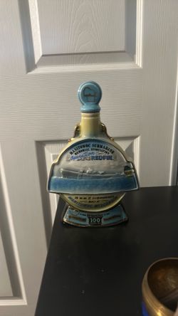 Manitowoc Submarine Operation Redfin Jim Beam Decanter Bottle Liquor Empty 1970