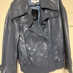 fashion nova blue jacket