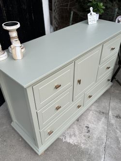slim fit dress slacks Green Boho Dresser ~ painted furniture main image 0