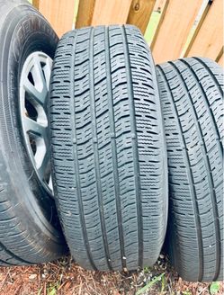 Set of 4 Open Country Tires with Alloy Wheel