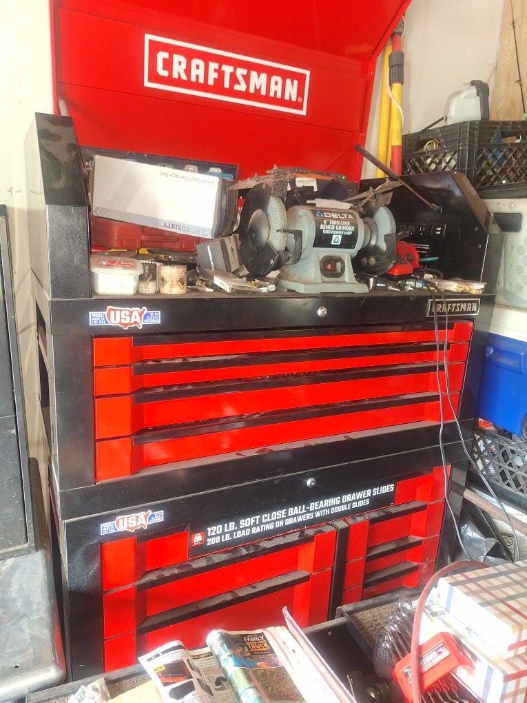Craftsman Two-tier Tool Cabinet With Tools