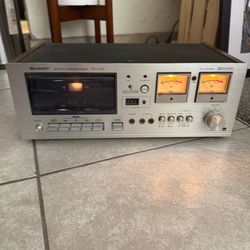 Sharp stereo cassette deck