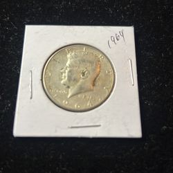 1964-D Kennedy Half silver dollar  90% Silver