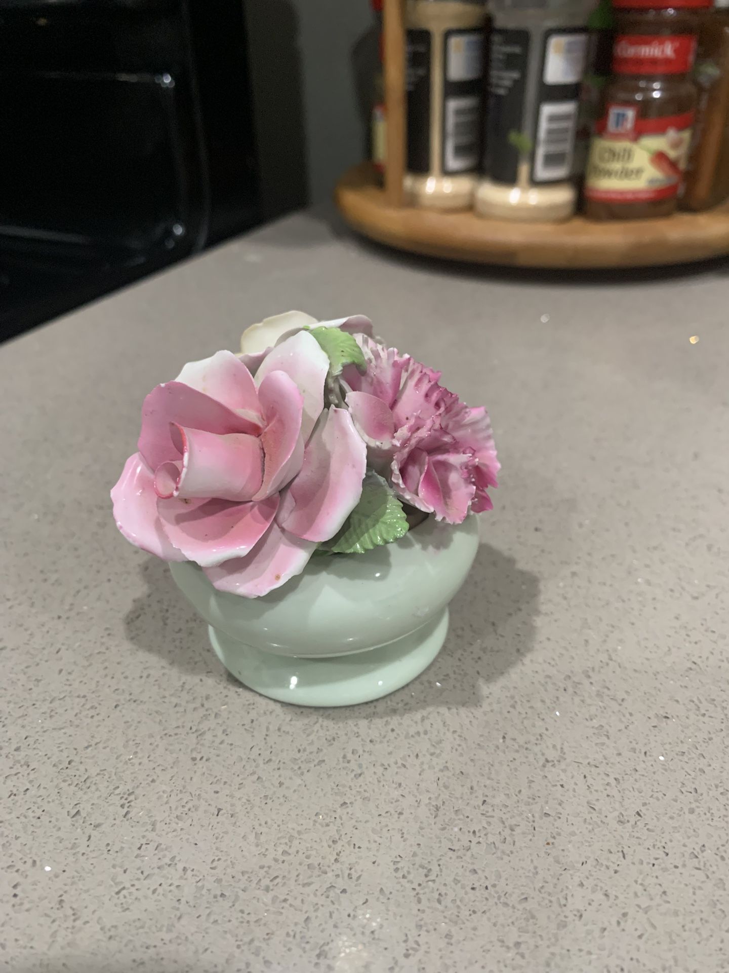 Royal Charles English Bone China flower figurine