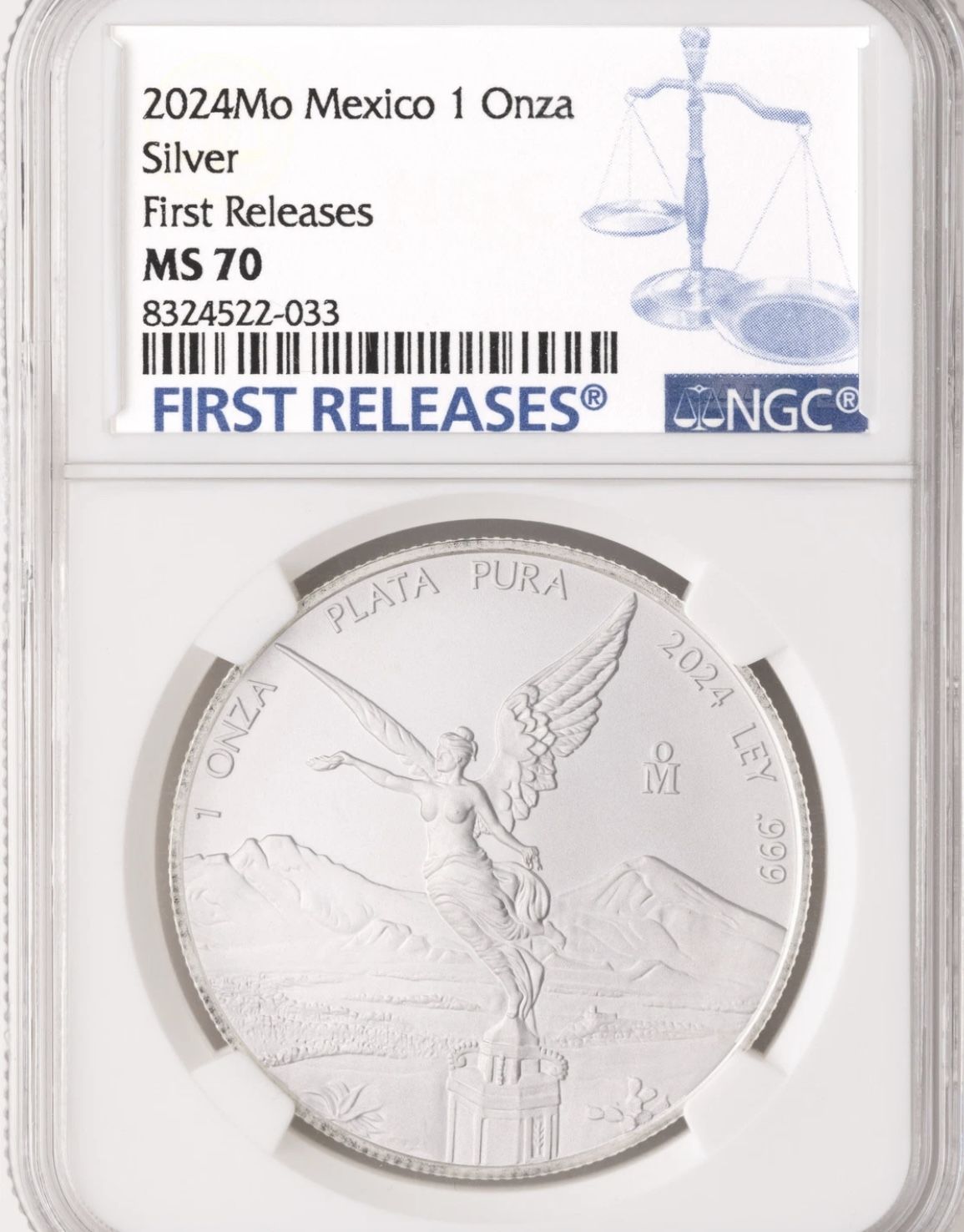 2024 México 1 Onza Libertad NGC MS70 First Release