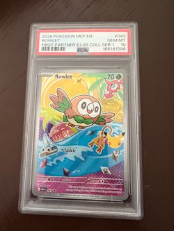 2026 PSA 10 Rowlet Pokemon Card First Partner Collection Cards