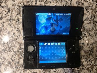 Nintendo 3ds Gloss Black Custom Video Game Console Mod-bbed