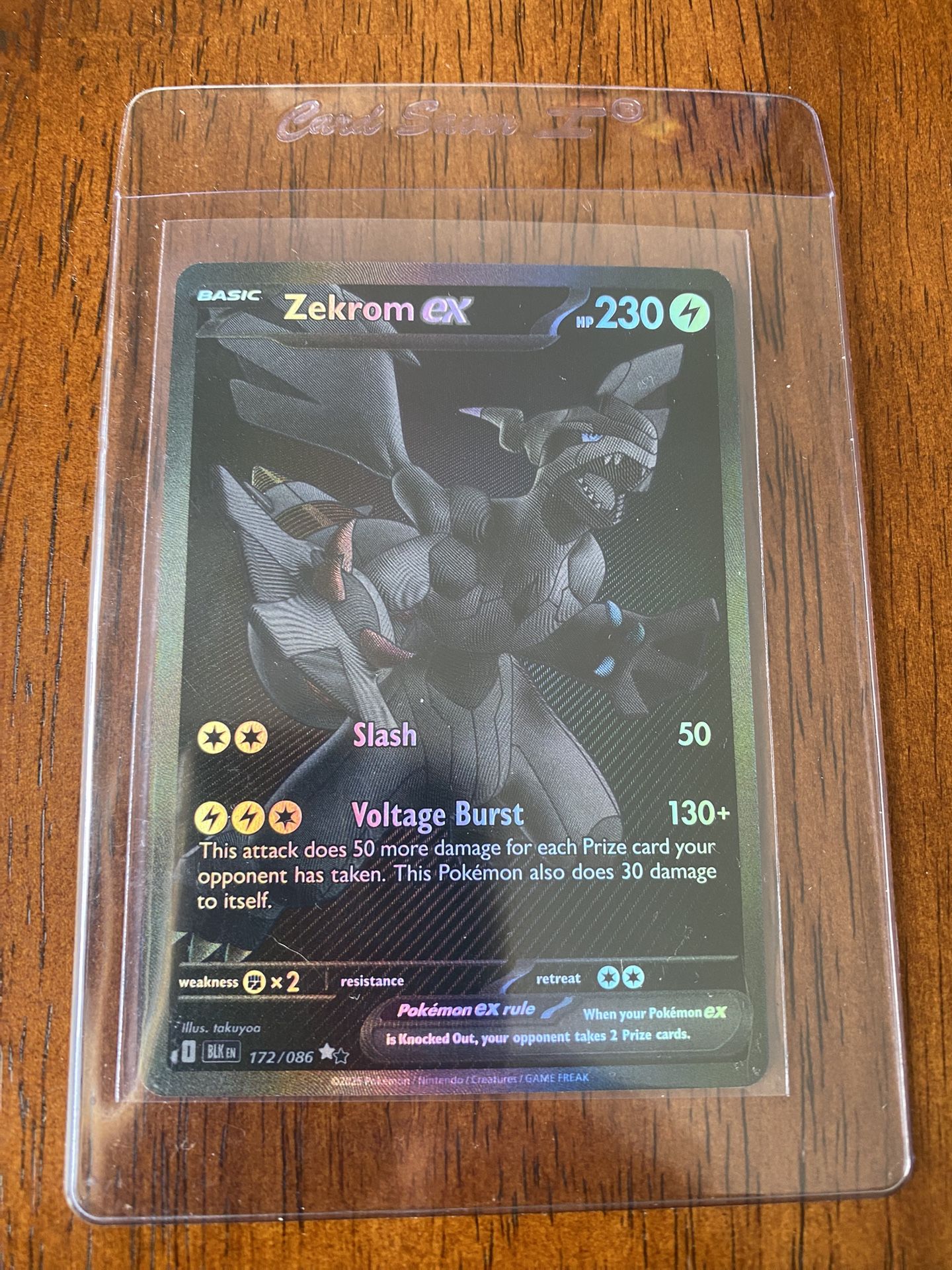 Pokemon Card Zekrom EX