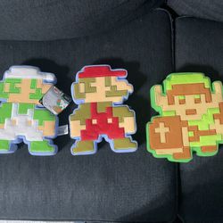 World Of Nintendo Mario, Luigi and Link Plush 
