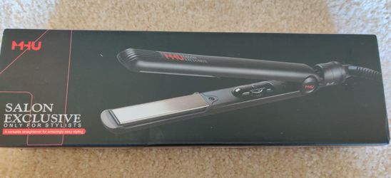 Professional hair straightener titanium flat iron for hair straightener curls ,dual voltage iron adjustable ten auto shut off....