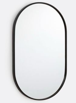 Two Black Oval Vanity Mirrors - New / Original Packaging