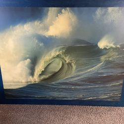 Big Wave Art (solid Wood)