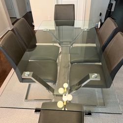 6 People Dining Table Set