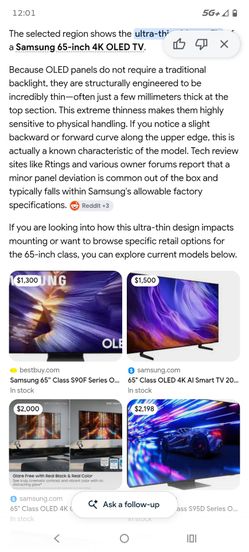65 OLED ULTRA HD THIN need gone by end of Saturday!!