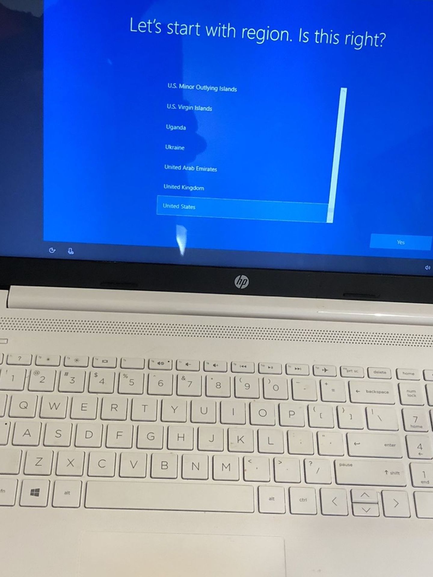 HP laptop