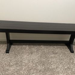 Black Dining Bench