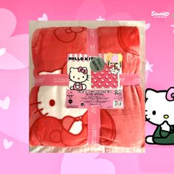 New Hello Kitty HK Bow Blanket Full/Queen UFS/UFT