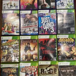 Used Xbox 360 Games. Make Me An Offer. 