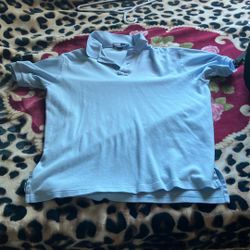 XL Baby Blue Ralph Lauren Polo Shirt 