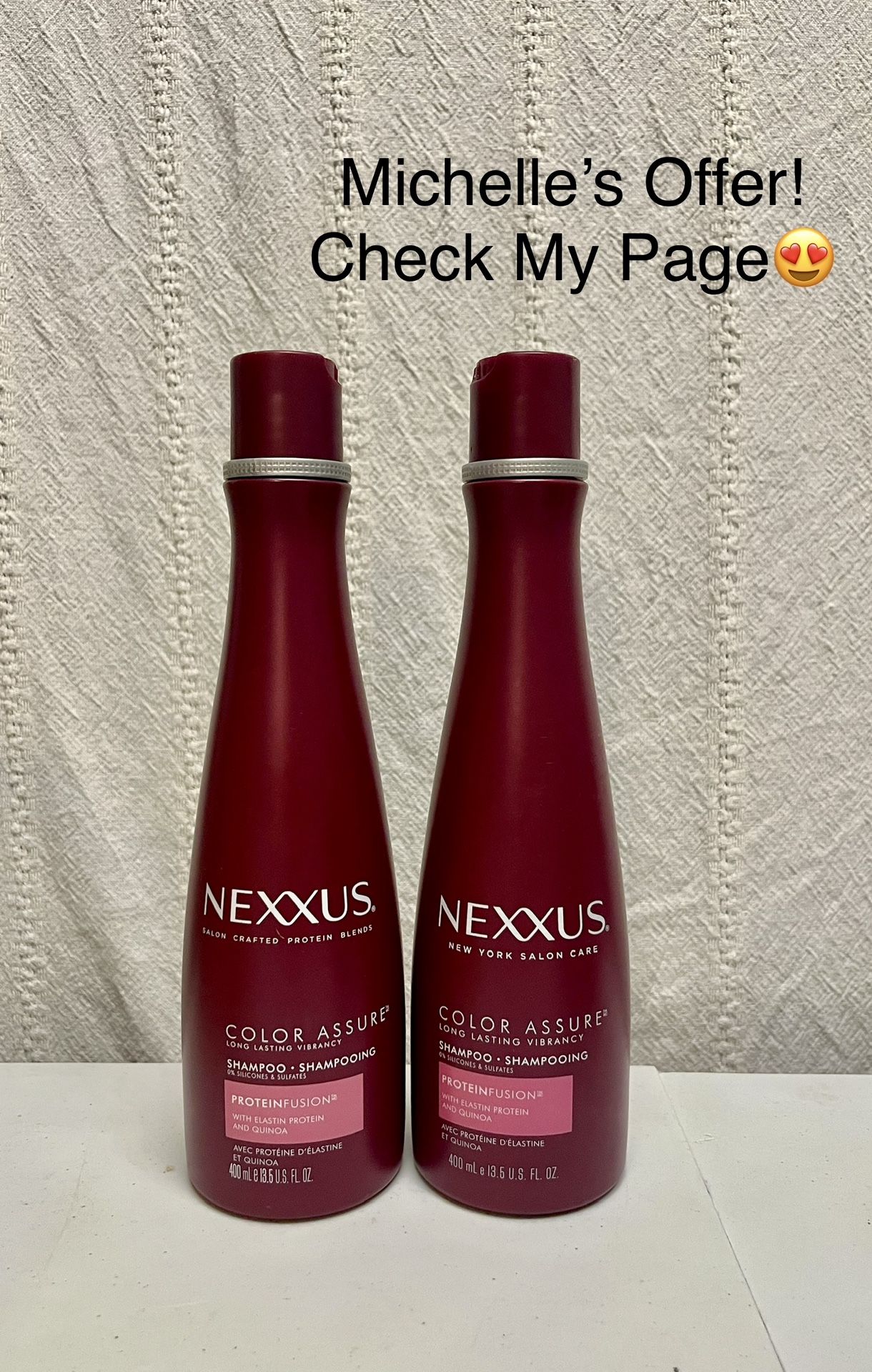 Nexxus Color Assure protein Fusion Shampoo set