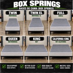 BRAND NEW TWIN / TWIN XL PLATFORM BED FRAME – $50 & $60 | NO BOX SPRING NEEDED | DELIVERY AVAILABLEBrand New Box Springs – Twin to California King $50