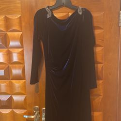 Velvet Blue Dress Size 10 