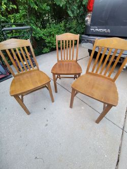 Oak chairs