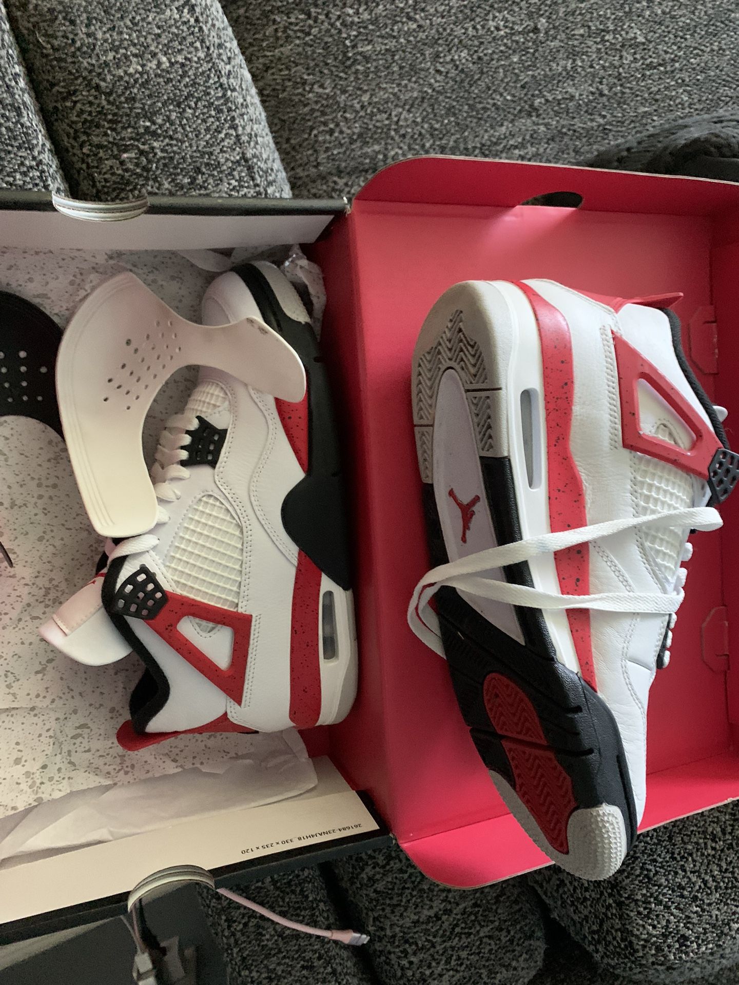 Red Cement Jordan 4s 