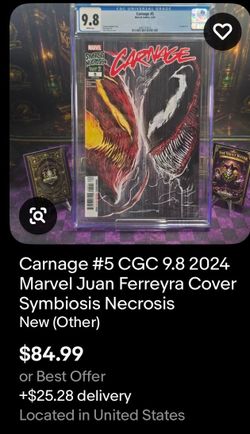 Carnage #5 CGC 9.8 Marvel Comics