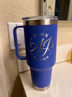 Never used 40oz yeti purple tumbler AJs