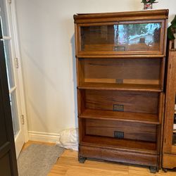 Antique Barrister Bookcase In Good Condition