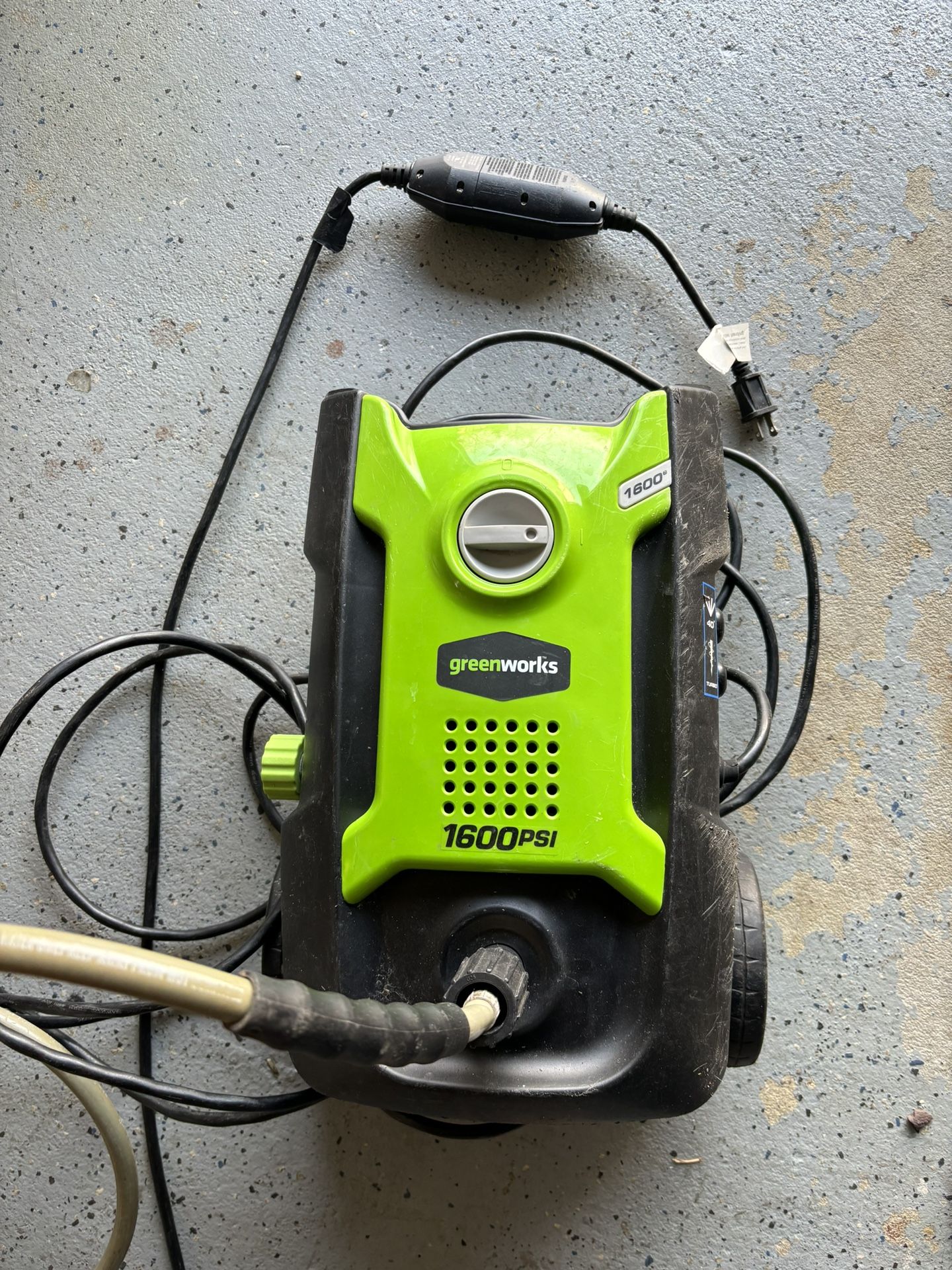 Greenworks 1600psi Pressure Washer