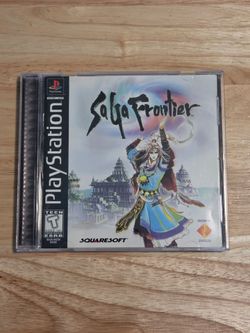 SaGa Frontier Squaresoft PS1 CIB Complete Black Label 1998 Sony PlayStation Game