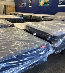 New Mattresses in Plastic Wrap