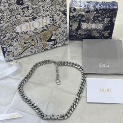 Silver Christian Dior Chocker 