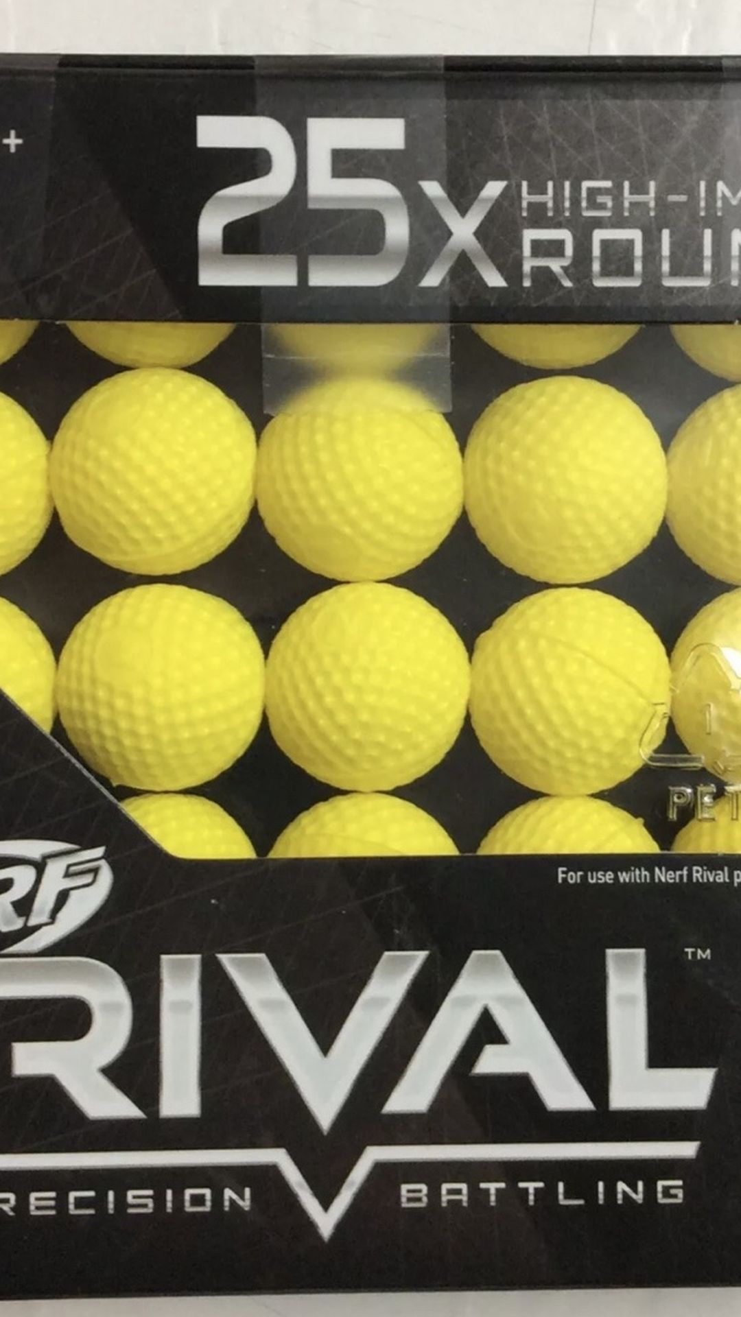 Nerf Rival 25X High Impact Rounds Refill Pack 14+ Precision Battling