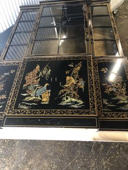 Whole house full furniture including king size bed living room and dining room furniture with china cabinet