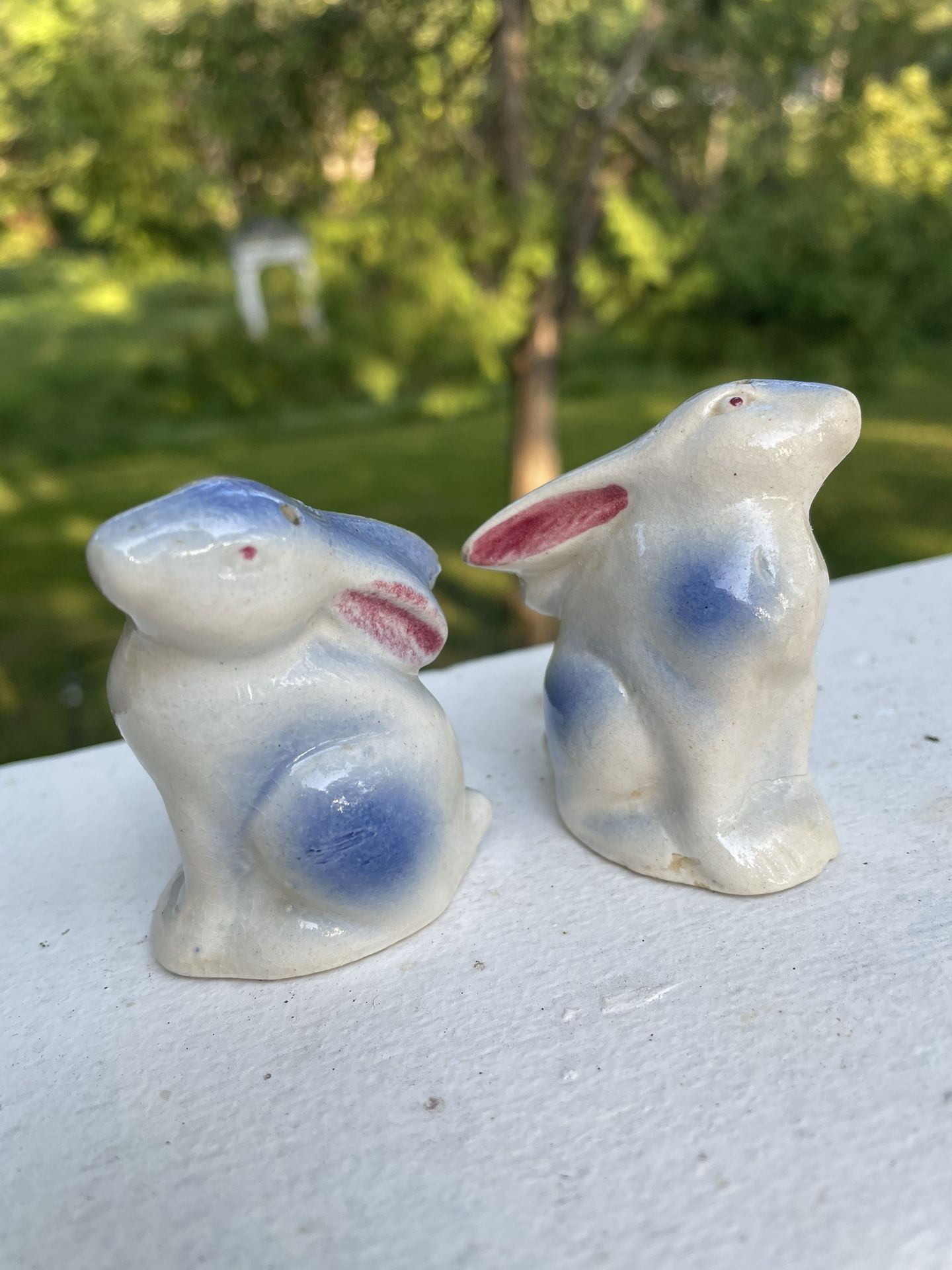 1950S Small Bunny, Rabbit, Salt, Pepper Shakers