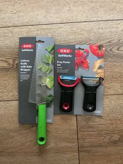 Brand New OXO SoftWorks Lettuce Knife and Prep Peeler Set
