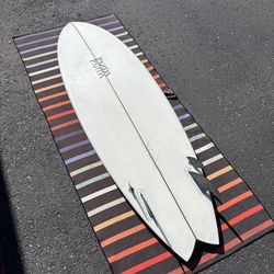 5’ 10” Panda Shiitake HP Twinzer Surfboard