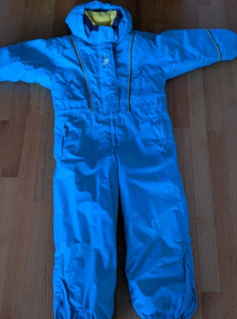 Turquoise one piece snow suit for girls size 6