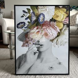 Artwork With a Large, Beautiful Black Frame