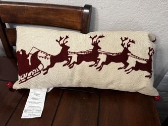 Pottery Barn Santa Sleigh Pillow 