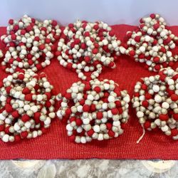 12 Foot Garland Red, Gold, Cream (8) in total