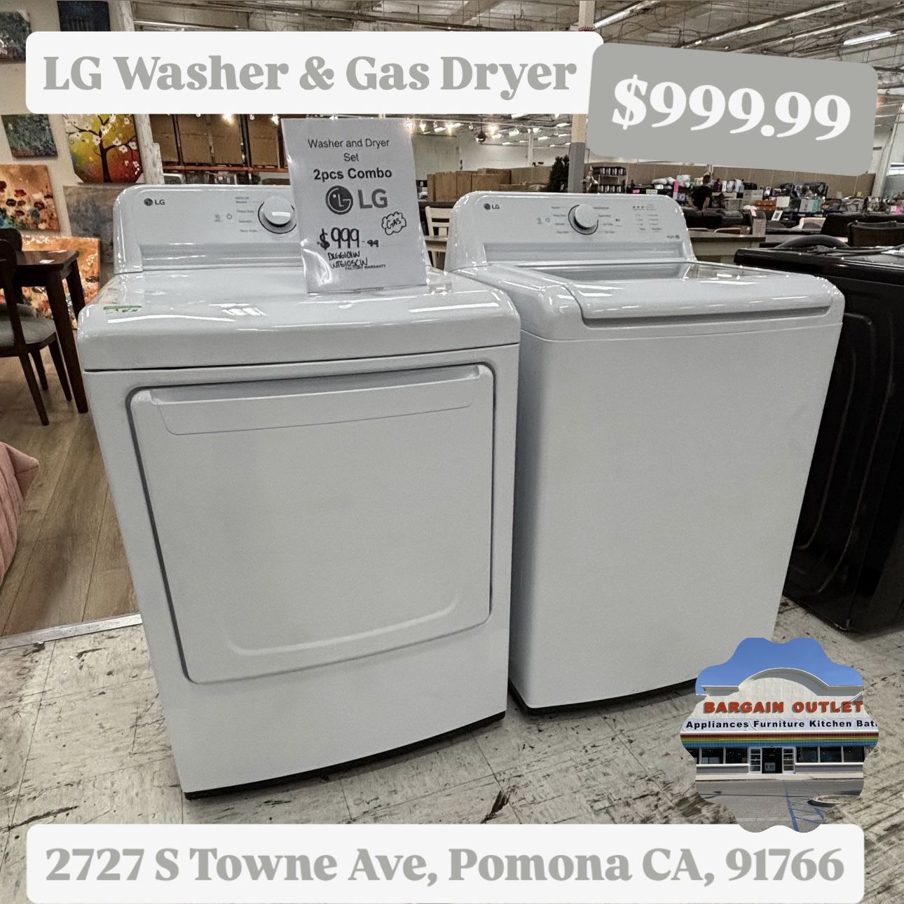 LG Washer And Gas Dryer Combo