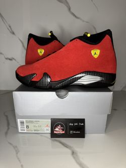 Brand New Jordan 14 Ferrari Size 8M